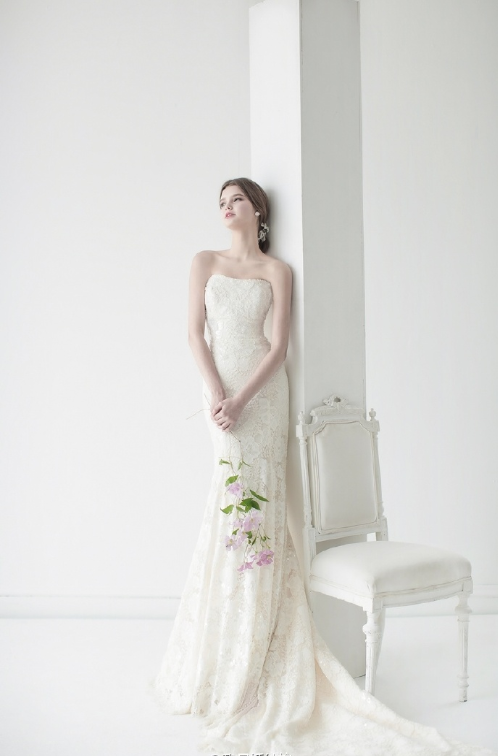 MICHAEL WEDDING白色婚纱图片 9