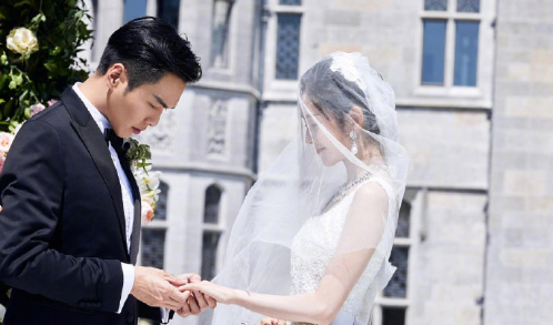 明星夫妻张若昀唐艺昕婚礼现场高清图片 2