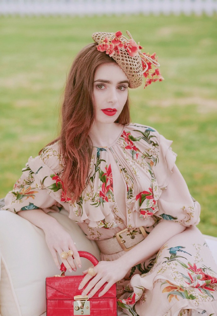 英国美女图片 复古美女Lily Collins图片 6