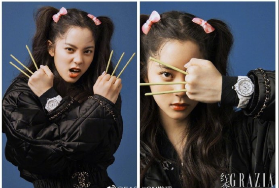 中国美女图片 女星欧阳娜娜林允宋祖儿《红秀》 9
