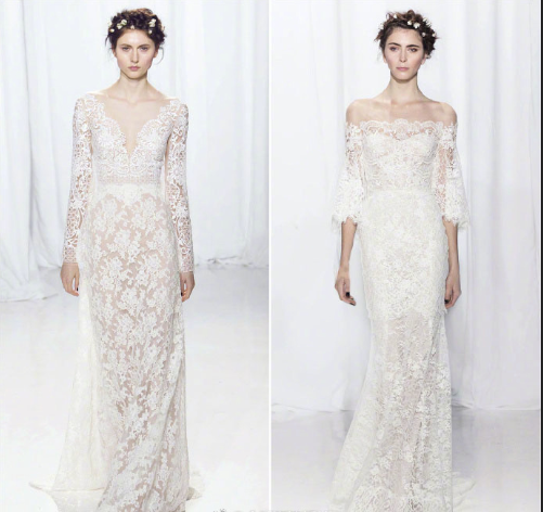 Reem Acra2019新款婚纱图片 2