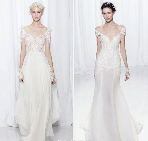 Reem Acra2019新款婚纱图片 5