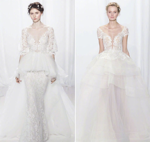 Reem Acra2019新款婚纱图片 6