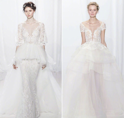 Reem Acra2019新款婚纱图片 7