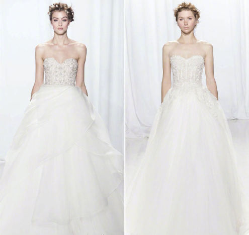 Reem Acra2019新款婚纱图片 8