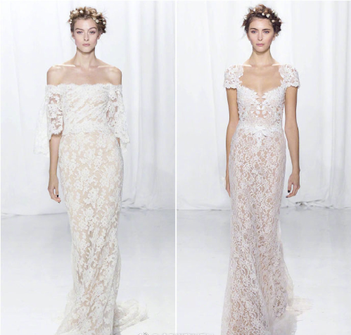 Reem Acra2019新款婚纱图片 9