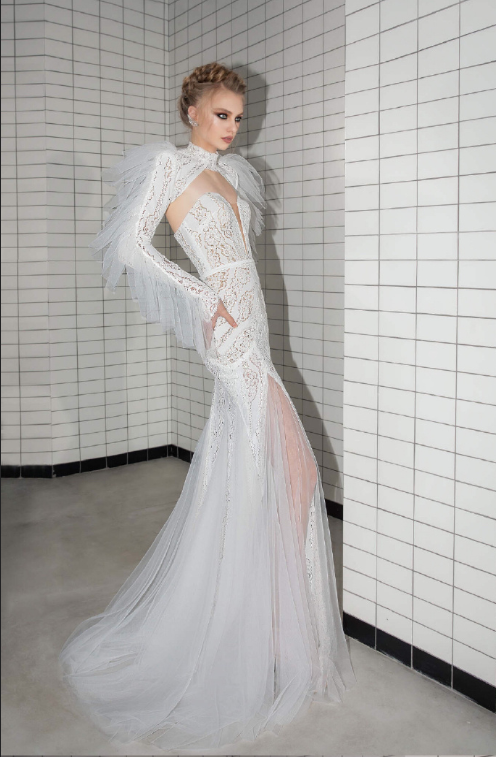 以色列设计师品牌Lior Charchy2019性感透视礼服婚纱 3