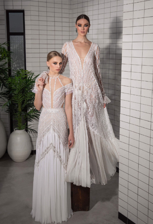 以色列设计师品牌Lior Charchy2019性感透视礼服婚纱 4