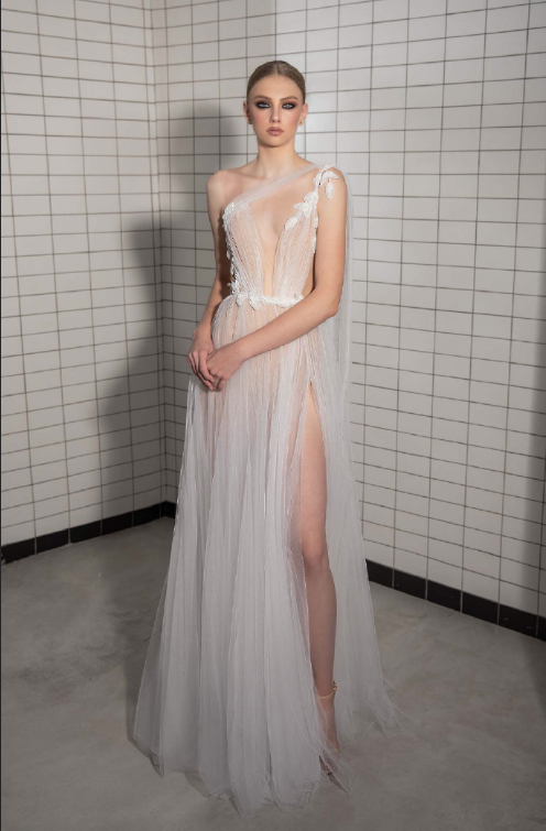 以色列设计师品牌Lior Charchy2019性感透视礼服婚纱 7