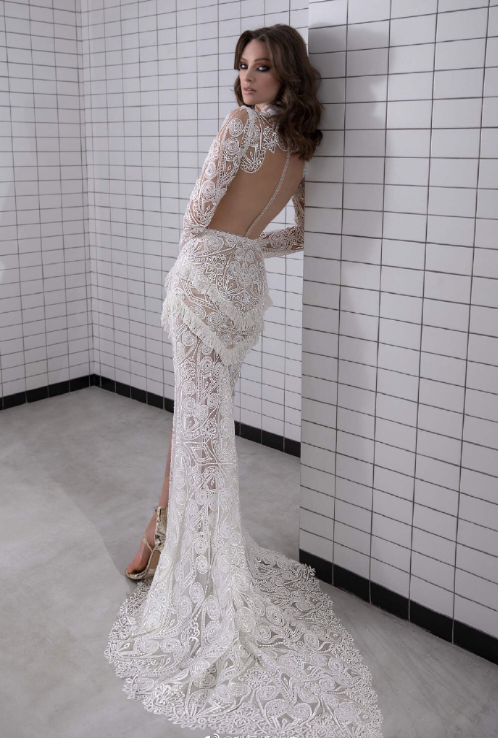 以色列设计师品牌Lior Charchy2019性感透视礼服婚纱 12