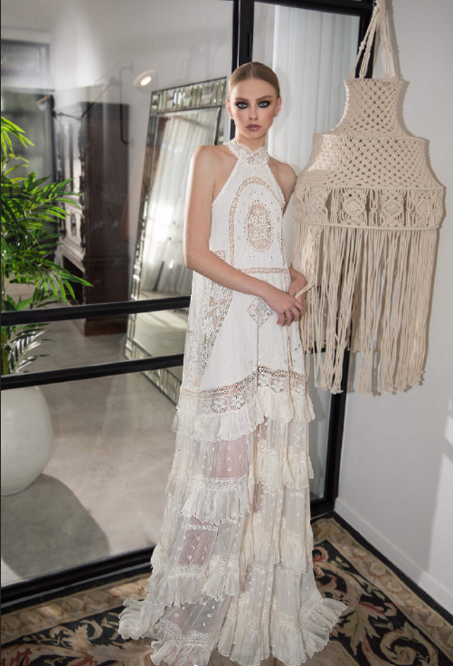 以色列设计师品牌Lior Charchy2019性感透视礼服婚纱 14