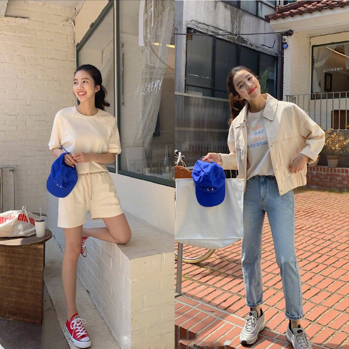 时髦感十足的韩风美女chic出街搭配图片 6
