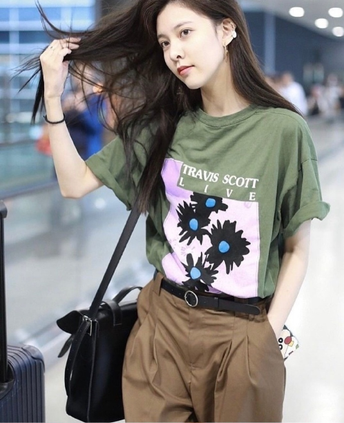 中国美女图片 内地女明星宋妍霏ins私服穿搭图片 13
