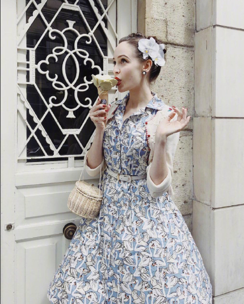 法国美女Daria Nelson复古图片 欧美美女图片 15