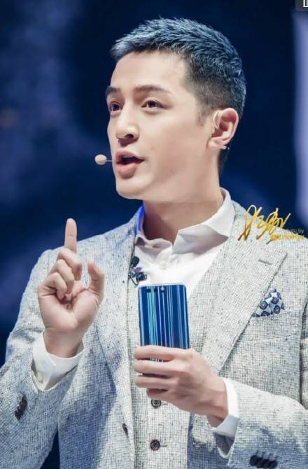 男明星胡歌奶奶灰寸头发型图片 3