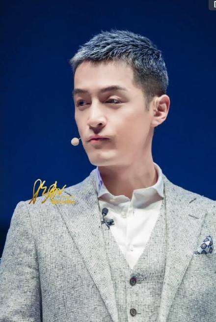 男明星胡歌奶奶灰寸头发型图片 7