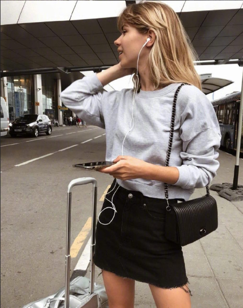 清凉美女图片 优雅女人的法式穿搭Look 6