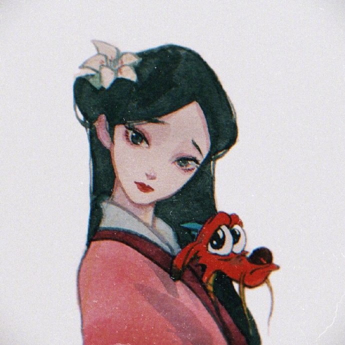 迪士尼公主胶片插画头像图片 3