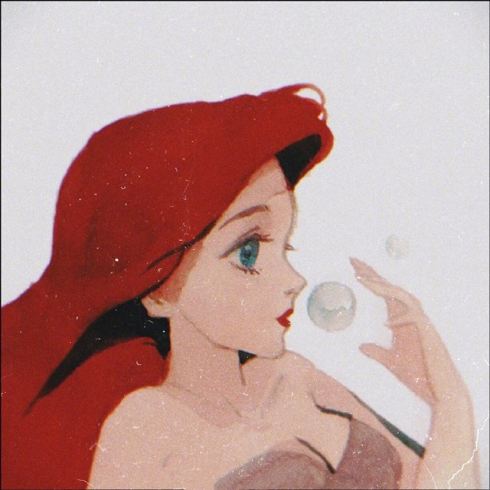 迪士尼公主胶片插画头像图片 7