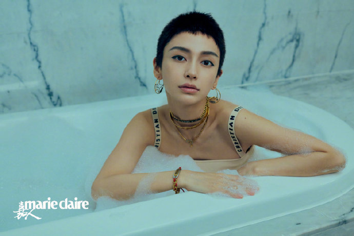 上海美女图片 女明星angelababy短发造型封面图片 4