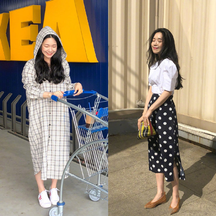 网络美女图片 舒适随性的夏季出游穿搭参考