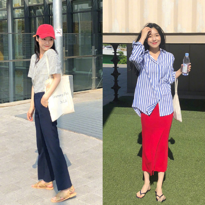 网络美女图片 舒适随性的夏季出游穿搭参考 5