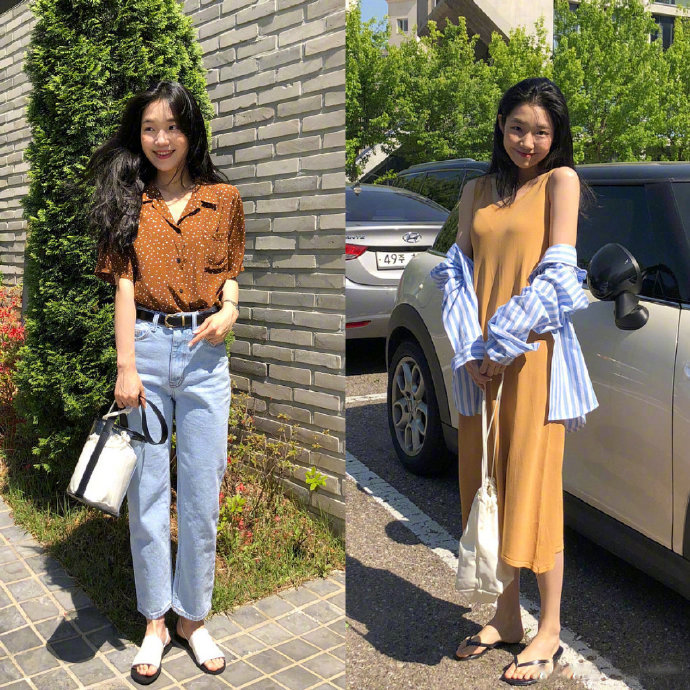 网络美女图片 舒适随性的夏季出游穿搭参考 7