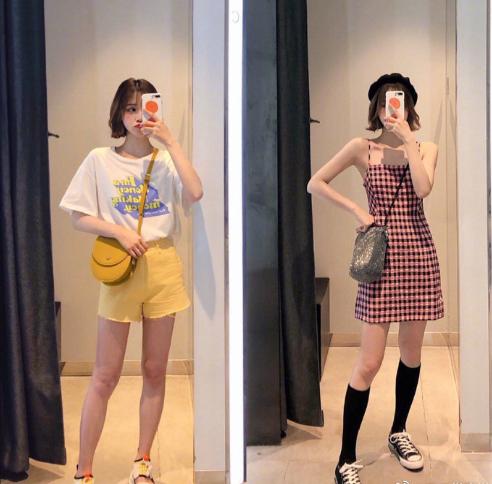 街拍美女图片 韩系少女感减龄穿搭分享