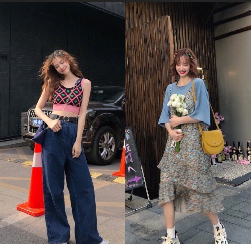 街拍美女图片 韩系少女感减龄穿搭分享 2