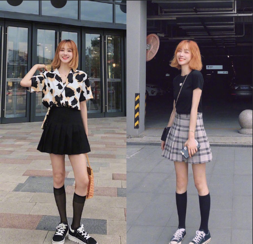 街拍美女图片 韩系少女感减龄穿搭分享 5