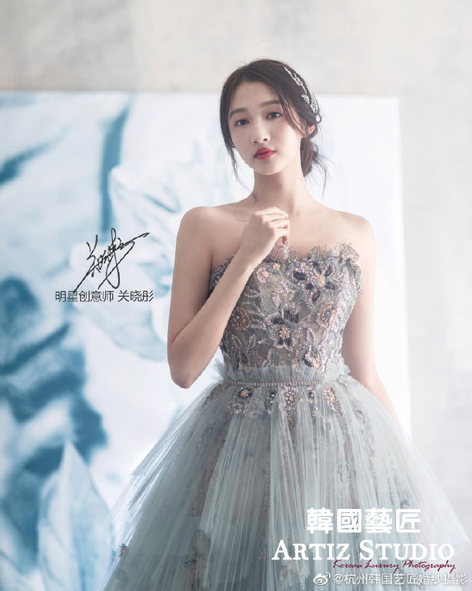 中国美女图片 女明星关晓彤婚纱图片 4