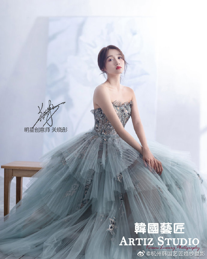 中国美女图片 女明星关晓彤婚纱图片 6