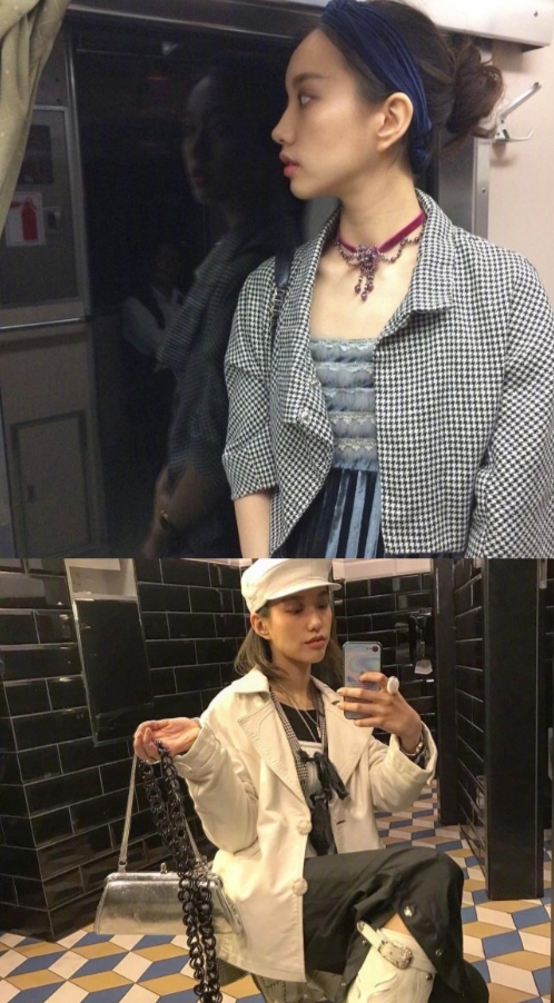 韩国美女图片 时尚博主Marie法式懒散穿搭图片 13