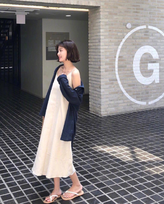 好看美女图片 小清新美女简约夏日穿搭参考 8