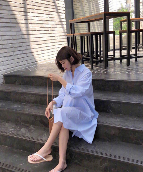 好看美女图片 小清新美女简约夏日穿搭参考 17