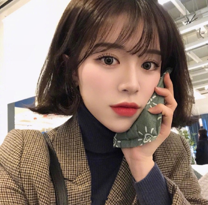 软萌妹子的空气刘海图片 清纯美女图片 5