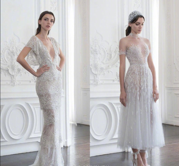 澳大利亚仙牌Paolo Sebastian 2018秋冬新款婚纱图片 4