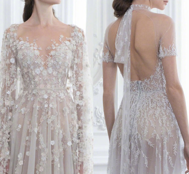 澳大利亚仙牌Paolo Sebastian 2018秋冬新款婚纱图片 9