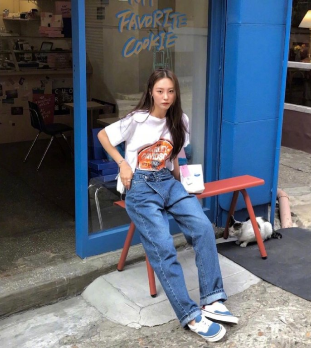 气质美女图片 时尚博主seonhye有态度穿搭图片