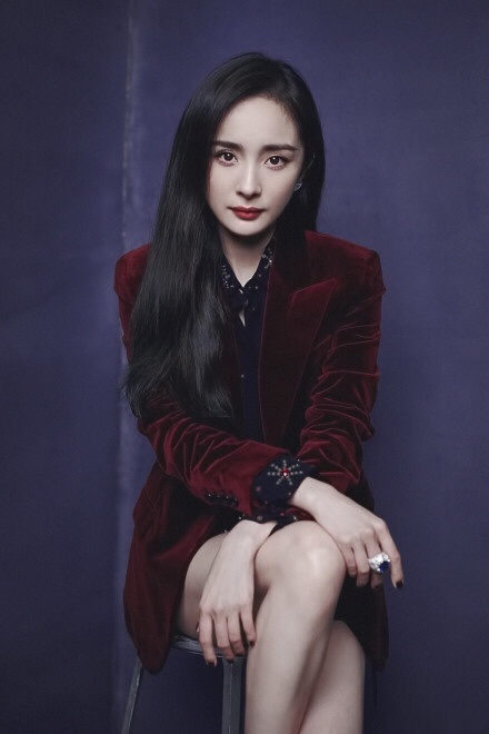 中国美女图片 女明星杨幂西服帅气图片 6