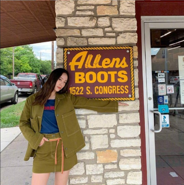 韩国美女图片 女歌手郑秀晶krystal私服街拍图片 4