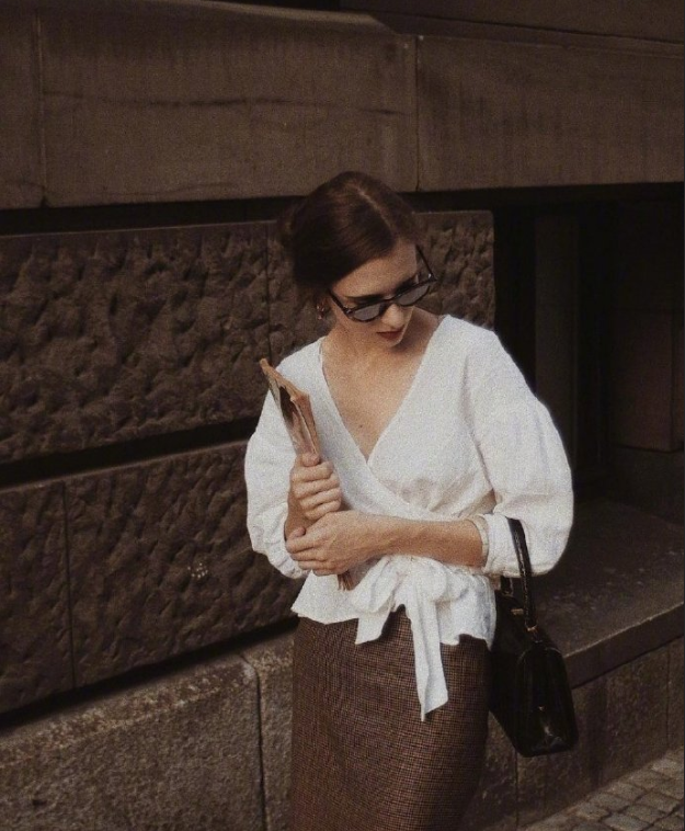 欧美美女图片 波兰美女博主Karolina文艺穿搭图片 10