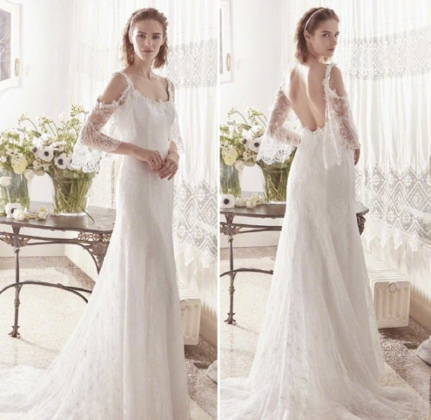 Blumarine2019春夏渐变婚纱图片 4