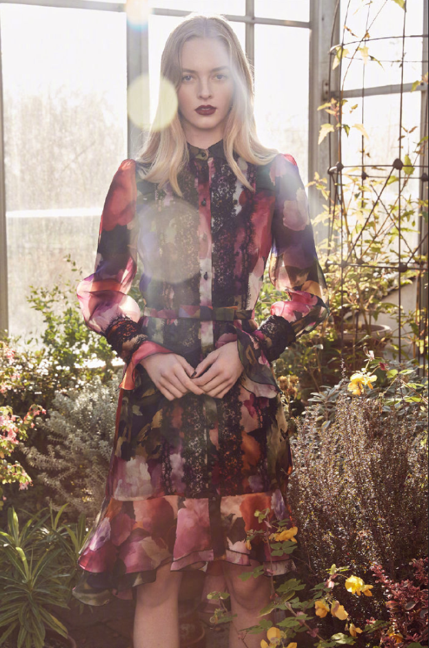 时装Marchesa Pre-Fall2019浪漫花裙礼服图片 5