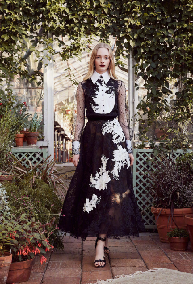 时装Marchesa Pre-Fall2019浪漫花裙礼服图片 19