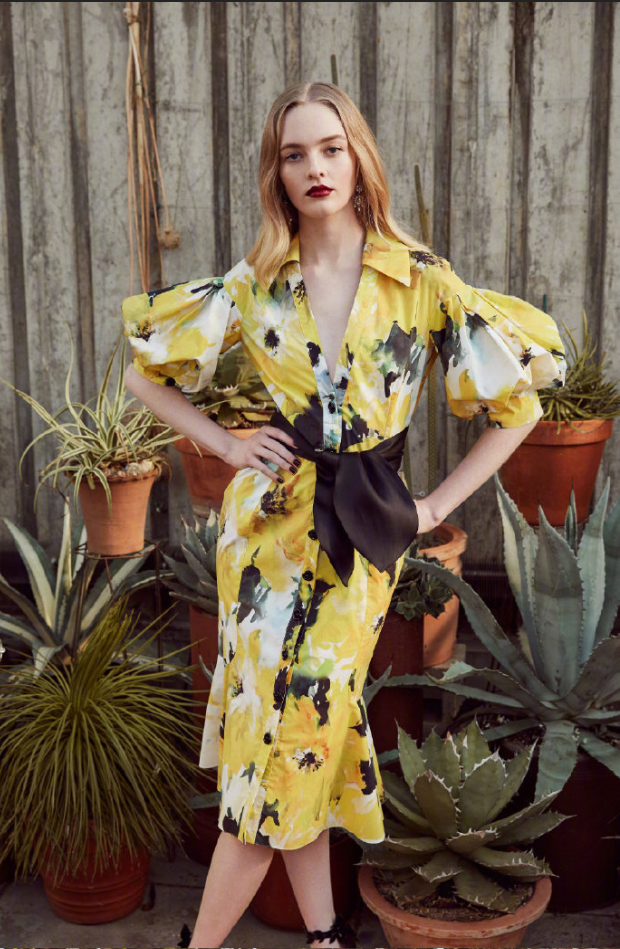 时装Marchesa Pre-Fall2019浪漫花裙礼服图片 20