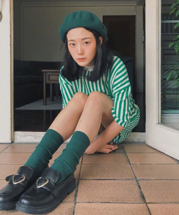 泰国美女图片 泰国女孩meiinpsn​复古文艺穿搭图