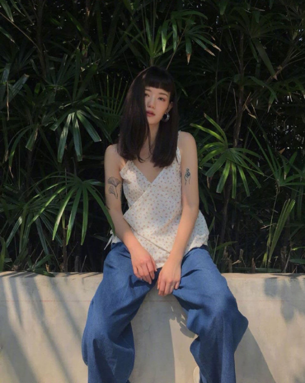 泰国美女图片 泰国女孩meiinpsn​复古文艺穿搭图 12