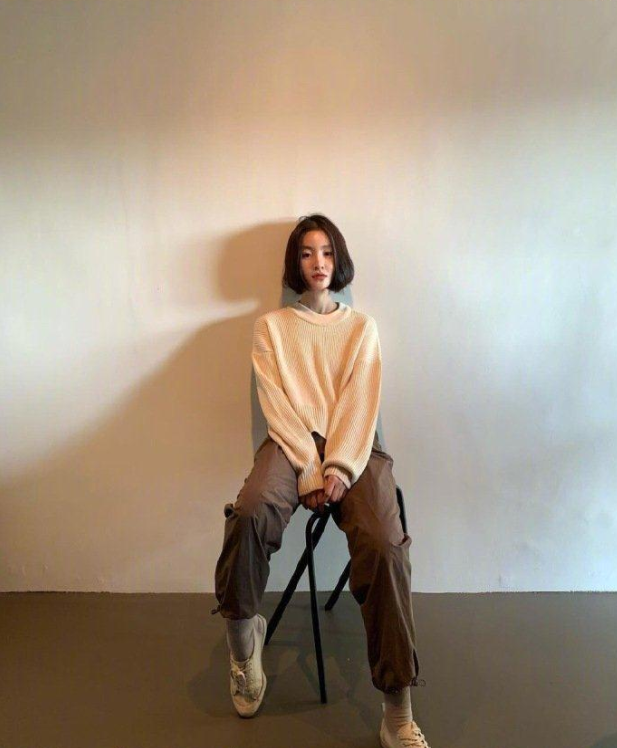 韩国美女图片 时尚博主dawon.m懒散图片 11