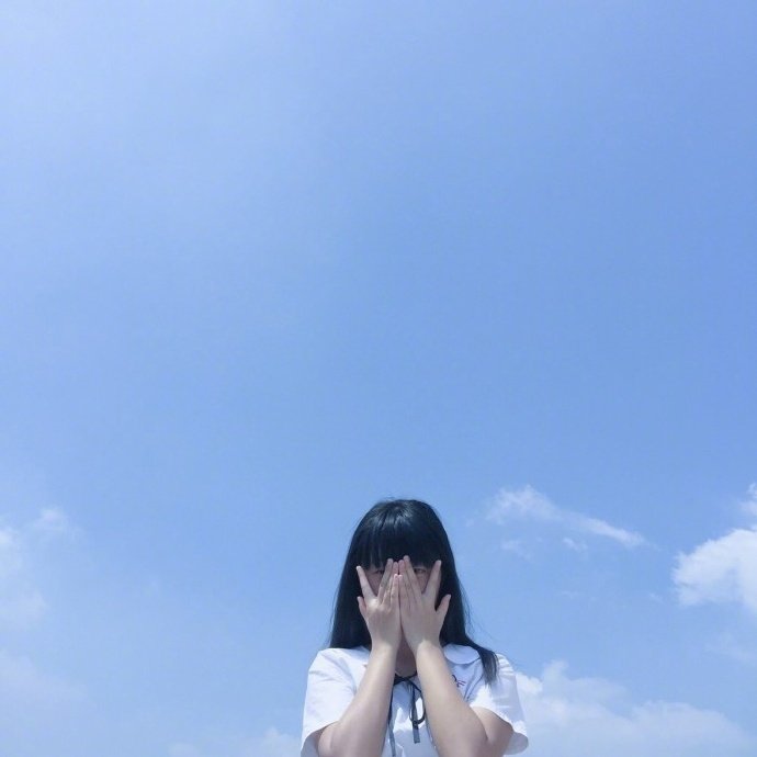 小清新头像女生图片 女生背影头像图片 4